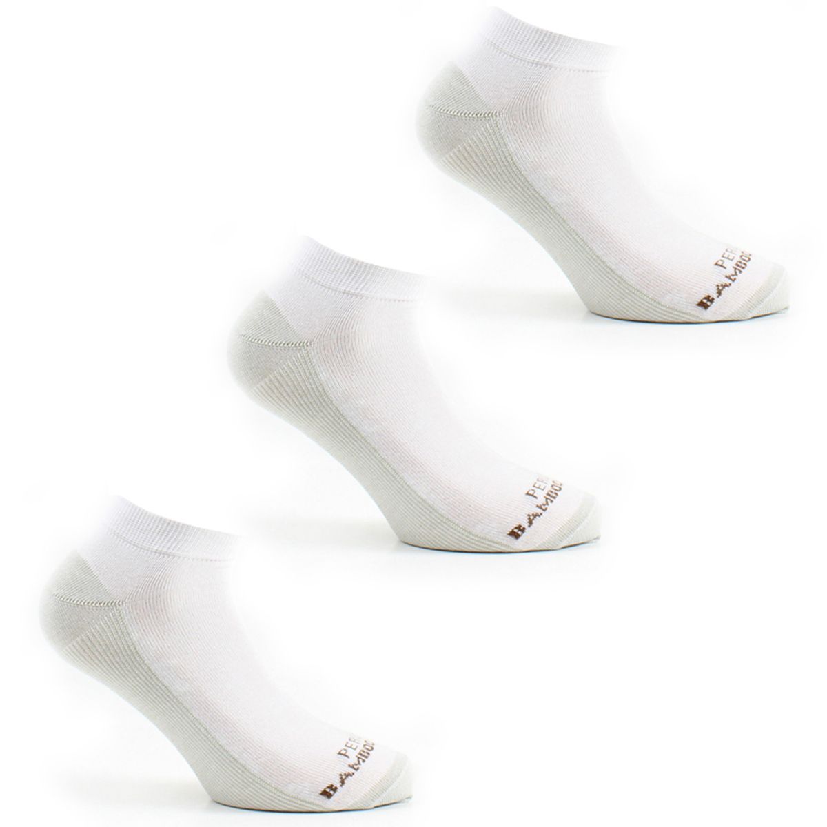 PERUGGI - Calcetín Cobre + Bamboo Tri-Pack Blanco Peruggi