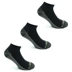 PERUGGI - Calcetín Cobre + Bamboo Largo 0/4 Tri-Pack Negro