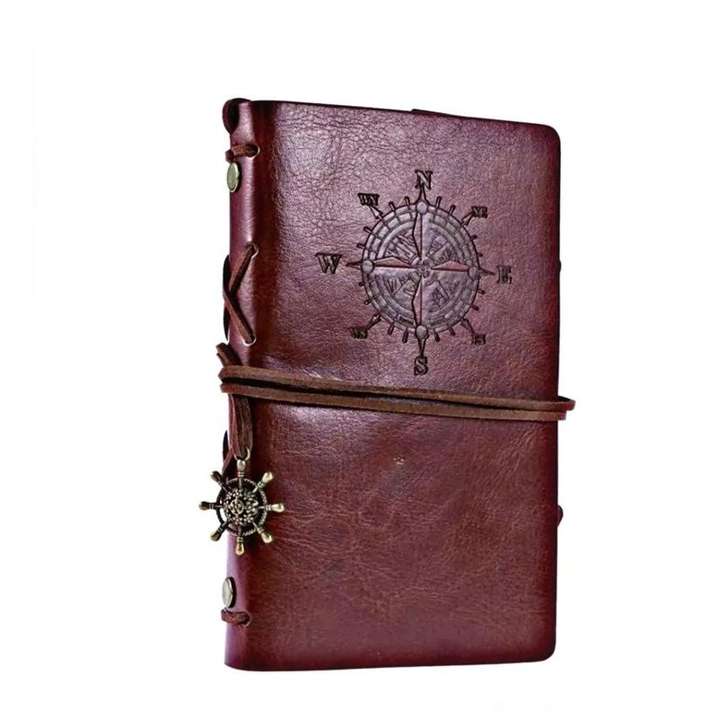 XTECH - Diario De Vidacuaderno Con Funda Tipo Cuerina Grande Pirata
