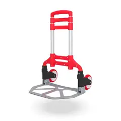 HOME&DESIGN - Carro de carga plegable Rojo