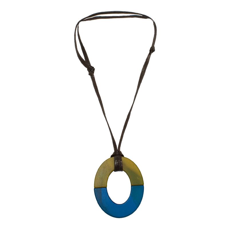 MAILEA - Collar 1 argolla mujer ecocuero