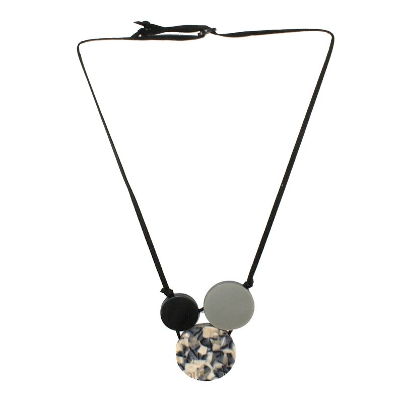 MAILEA - Collar 3 placas mujer acrílico