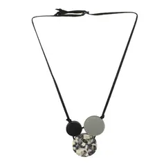 MAILEA - Collar 3 placas mujer acrílico