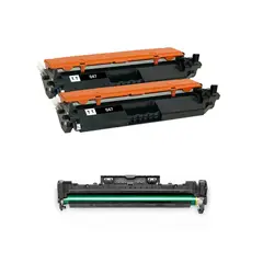 GENERICO - PACK 2 TONER PARA CANON 047 + TAMBOR T049 ALTERNATIVO LASERTECNO….