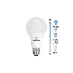 WESTINGHOUSE - Ampolleta Led Bola A60 8w Luz Blanco Frío E27 Dim