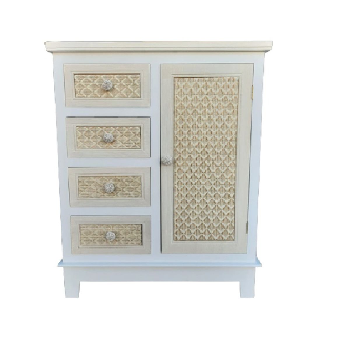 INTERACTIVE STORE - Cómoda 4 Cajones Puerta Provenzal