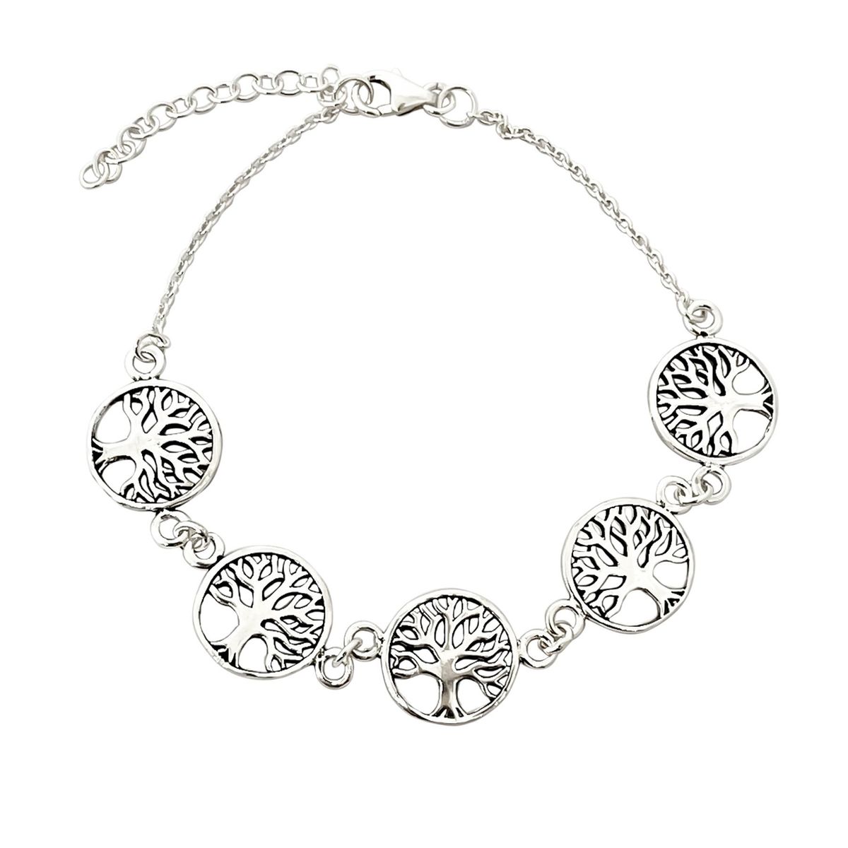 COGGIOLA - Pulsera 5 Árbol De La Vida Plata Fina 925