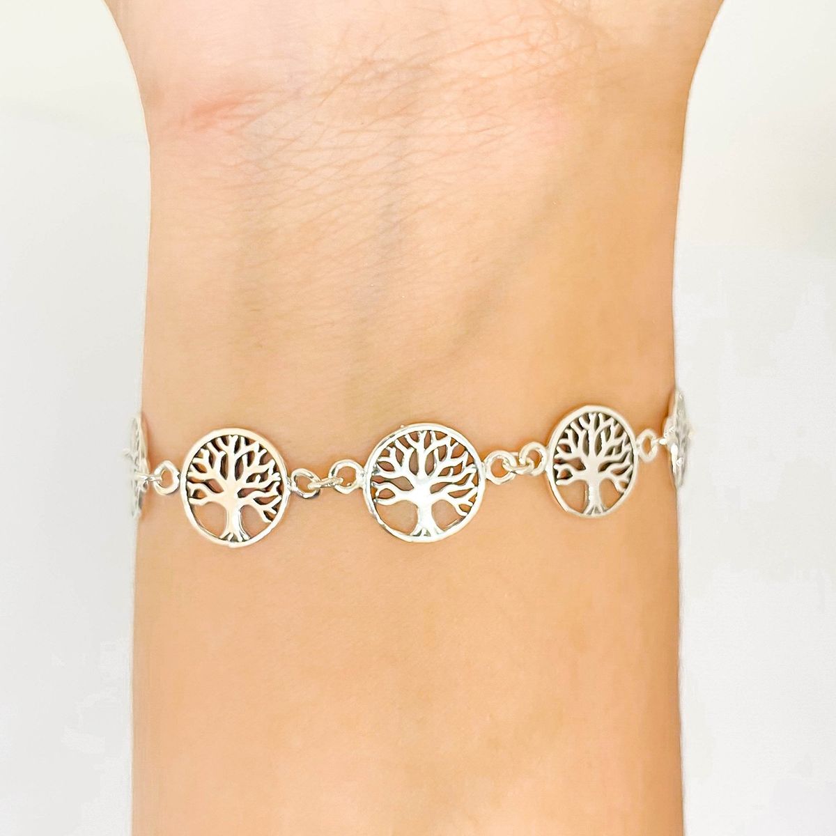COGGIOLA - Pulsera 5 Árbol De La Vida Plata Fina 925