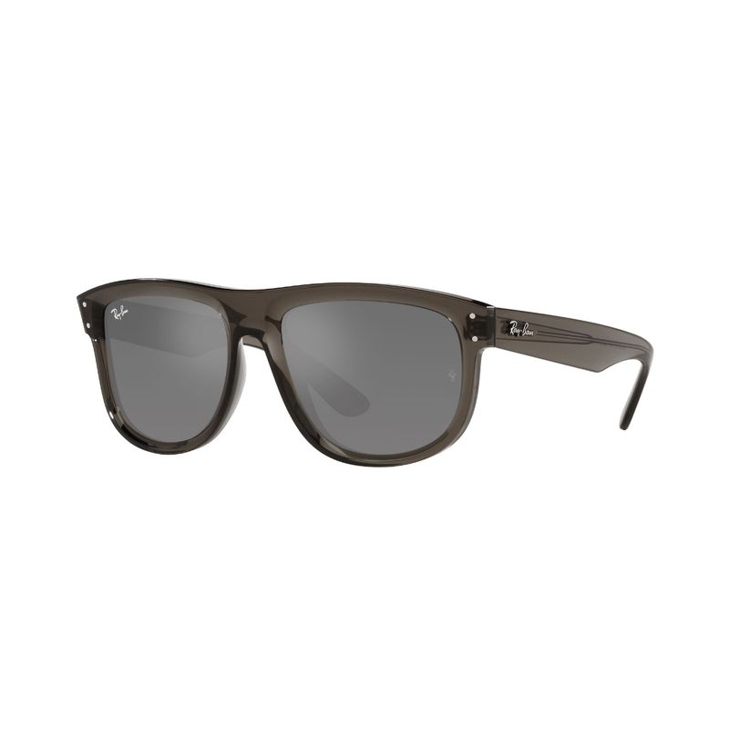 RAY BAN - Lentes de Sol Boyfriend Reverse Transparent Dark Grey Espejados