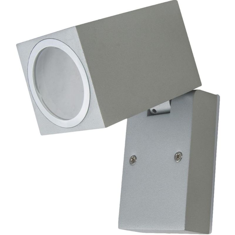 BP - Aplique Cubox Aluminio Gris Ip44 Gu10 BP