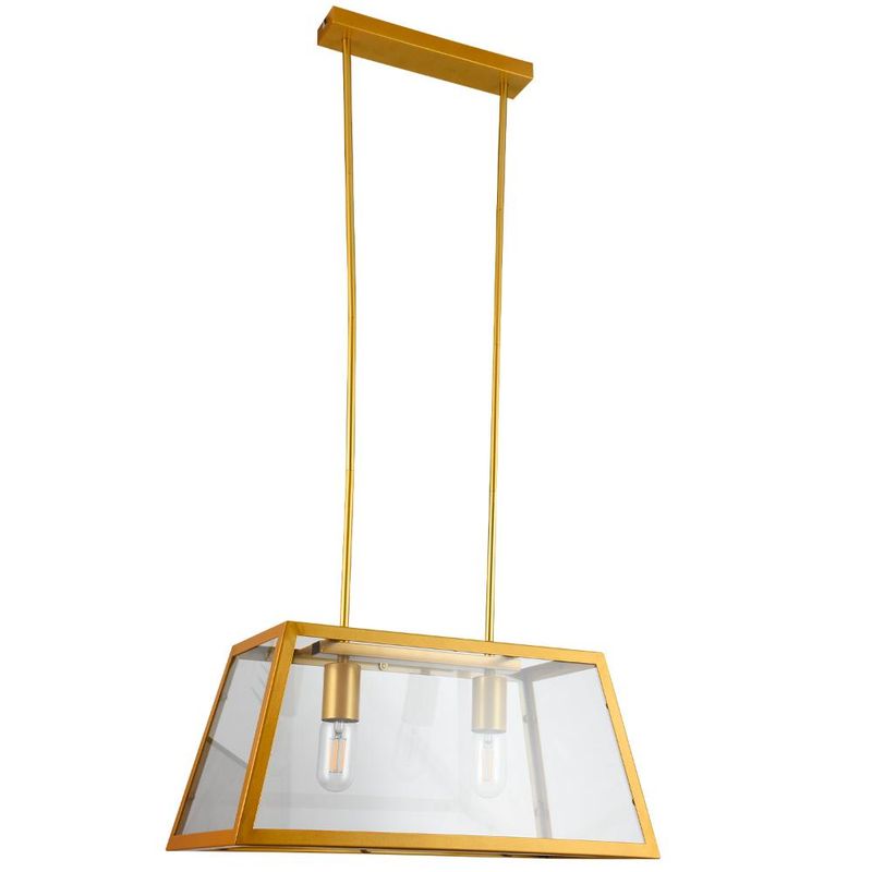 BP - Lámpara Colgante Vanko 2 Luces Dorado BYP