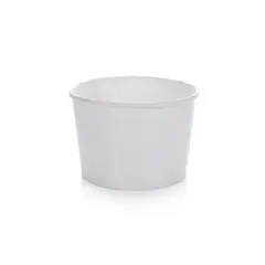 MOHICAN - Pote Polipapel P/helado 8 Oz/240 Cc. Blanco Pack 50 Uni