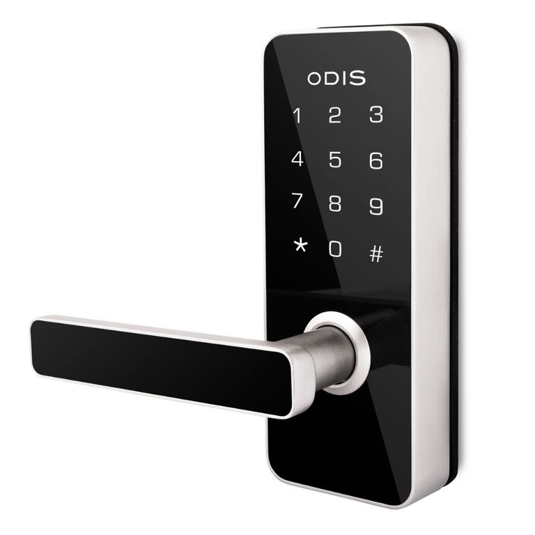 Cerradura Digital 7700 Con Picaporte Manilla Reversible - Plata