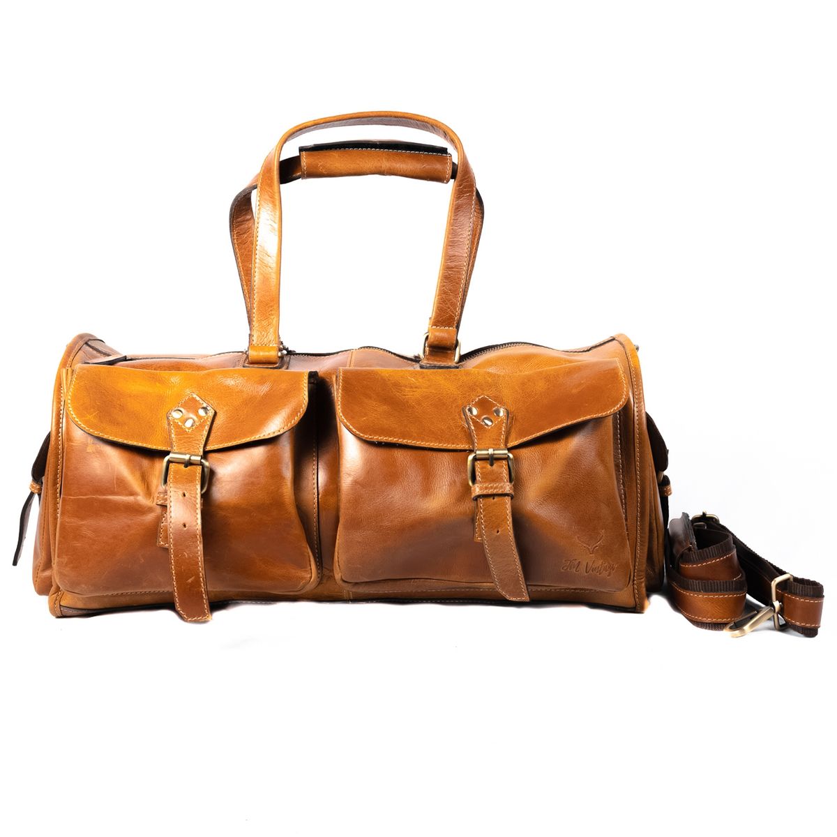 JM VINTAGE - Bolso Cuero Unisex Modelo Bernardo