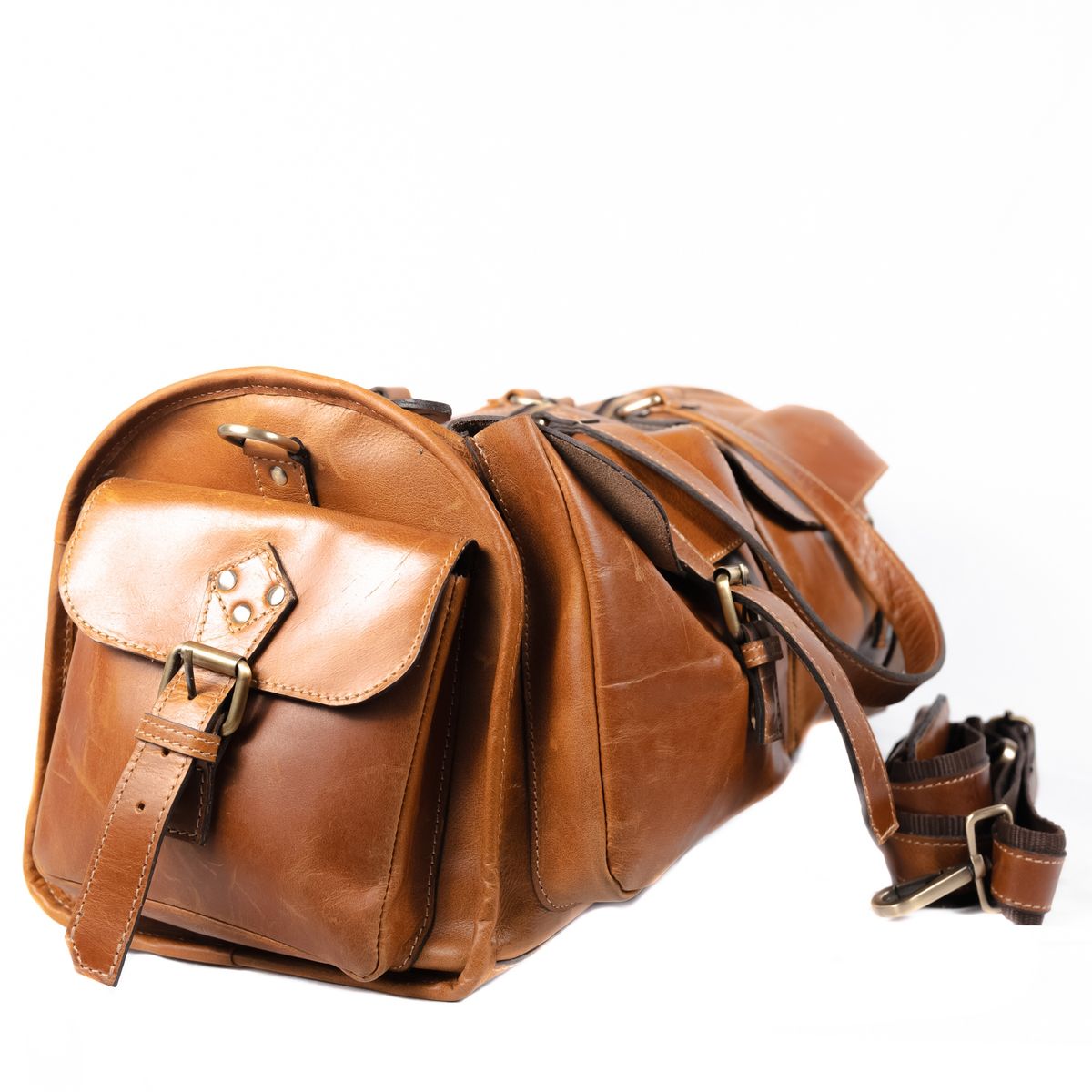 JM VINTAGE - Bolso Cuero Unisex Modelo Bernardo