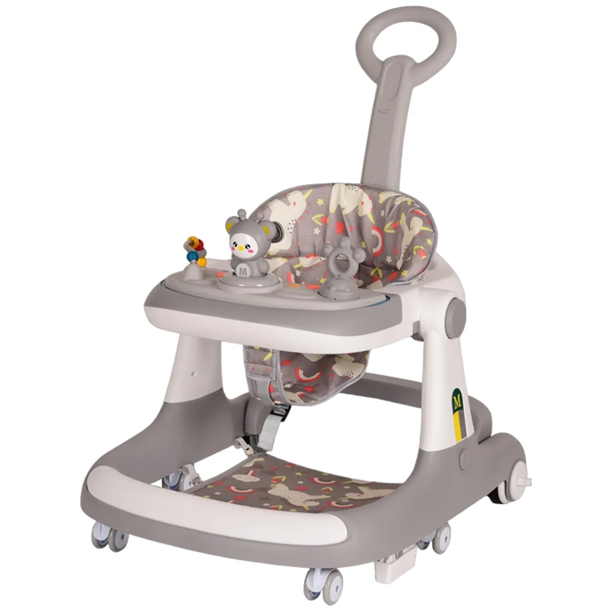 CRUSEC - Andadera de bebé multifuncional anticaida Unisex Gris