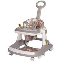 Andadera de bebé multifuncional anticaida Unisex Gris