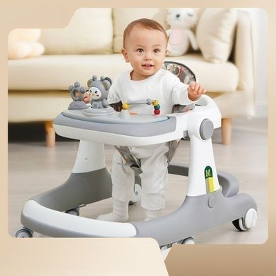 Imagen 2 del producto Andadera de bebé multifuncional anticaida Unisex Gris