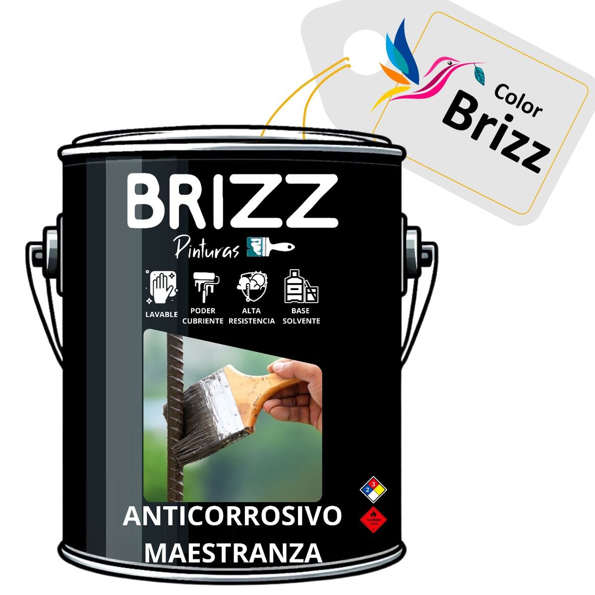 BAUM - Galon Anticorrosivo Maestranza Ocre  Baum Colorbrizz