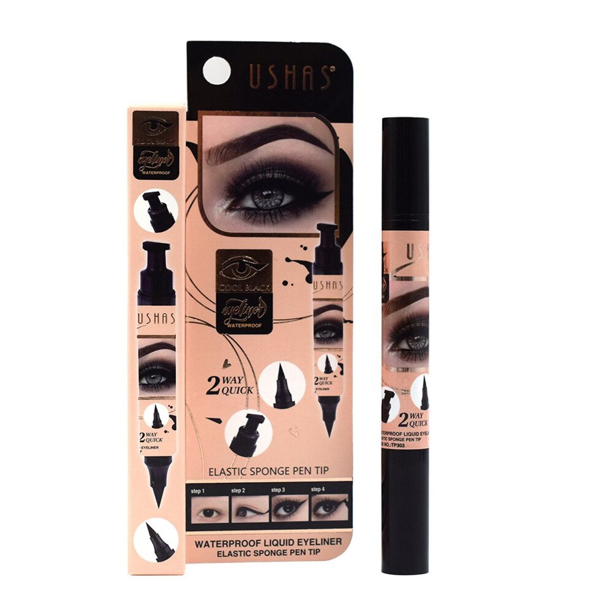 USHAS - Delineador De Ojos Con Sello De Gato
