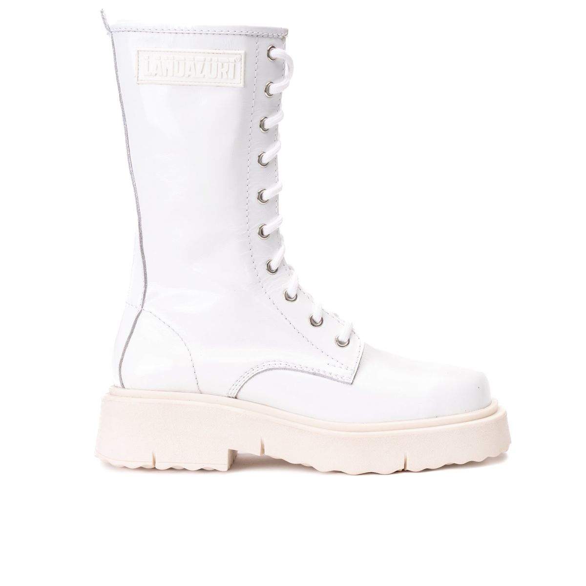 LANDAZURI - Bota Cuero Blade Blanca Landazuri