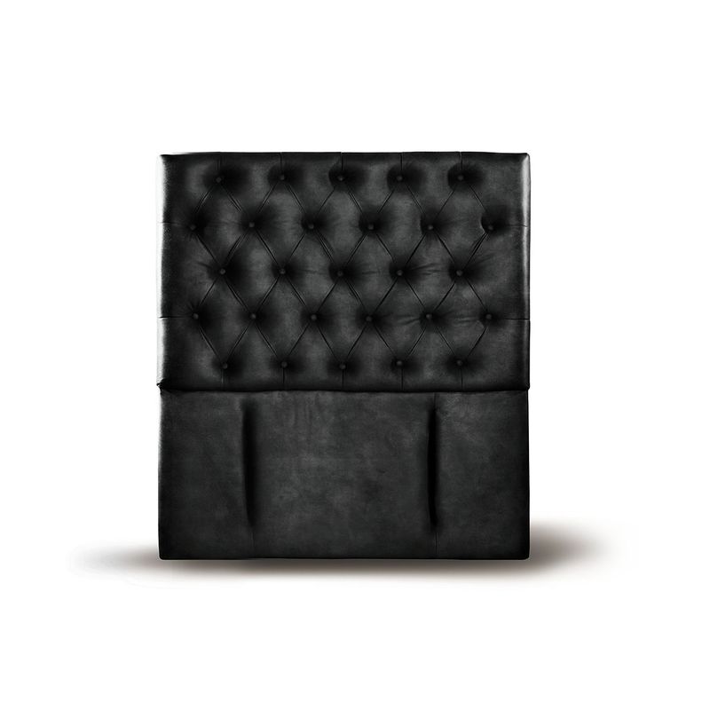 LATAM HOME - RESPALDO FLORENCIA CUERO NEGRO 1 PZA