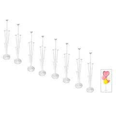 GENERICO - X8 Soporte De Globos Varillas Para Globos Varilla De Globos