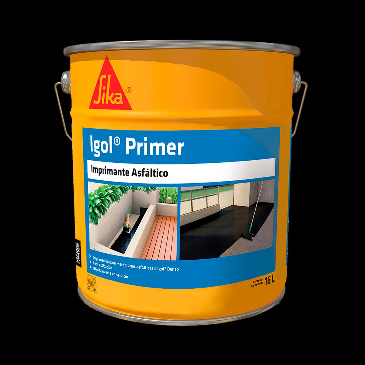 SIKA - IGOL PRIMER - Imprimante Asfáltico, Tineta 16lts