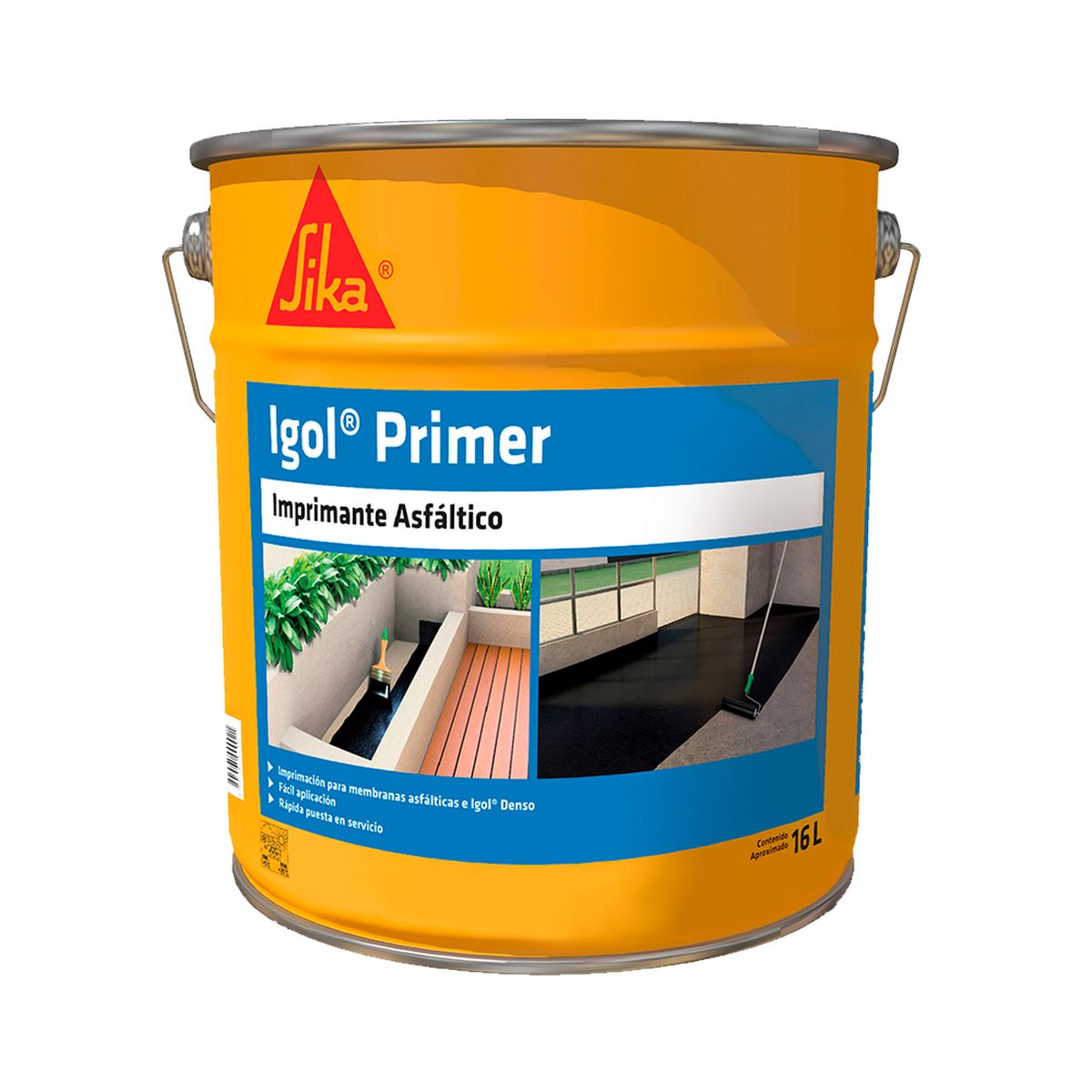 SIKA - IGOL PRIMER - Imprimante Asfáltico, Tineta 16lts