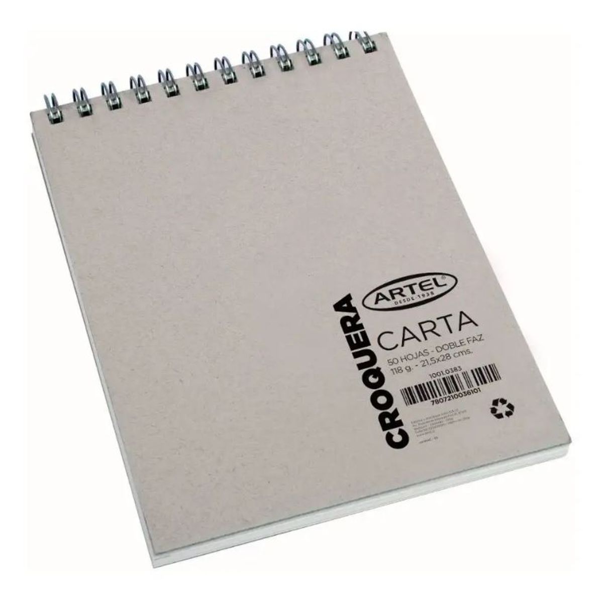 ARTEL - Croquera Carta Doble Faz 21x28cm