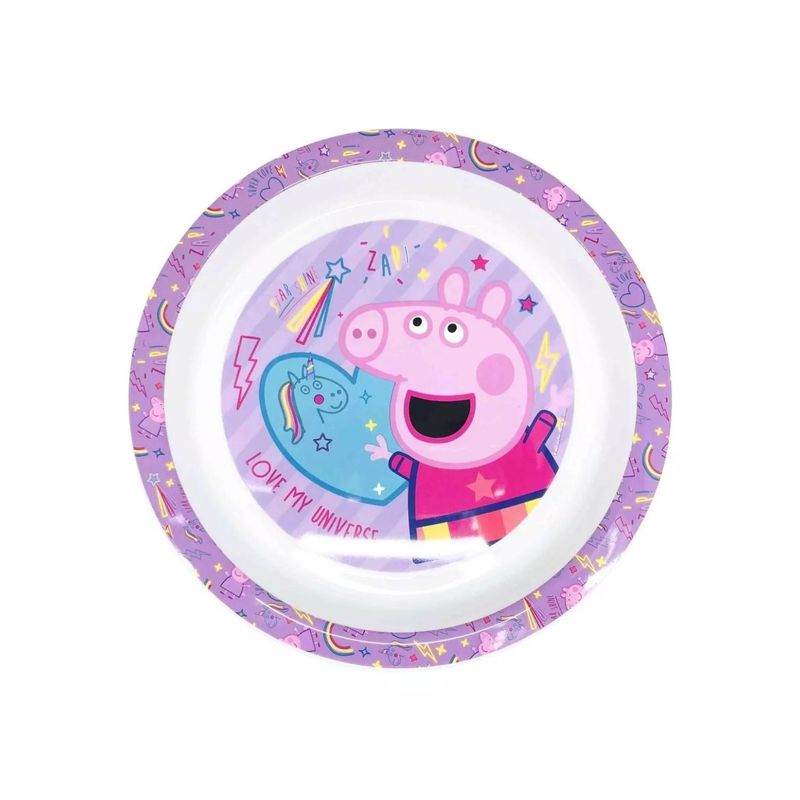 INTEK GAMES - Plato Apto Para Microondas Peppa Pig
