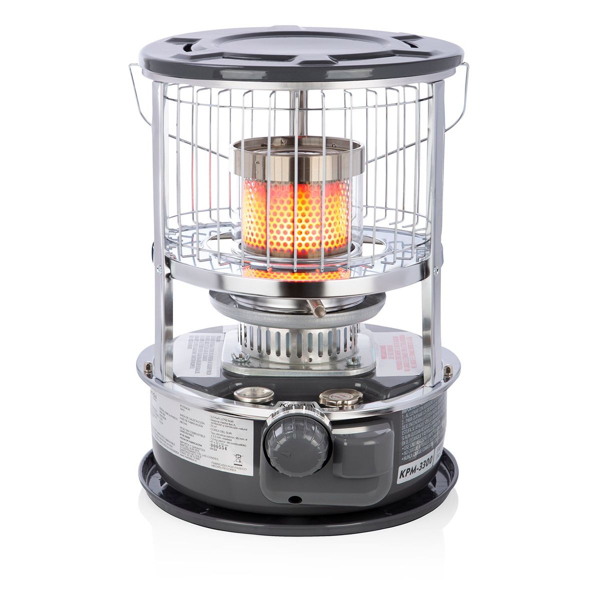 KENDAL - Estufa Parafina Kerosene Mecha  KPM-3300 Gris