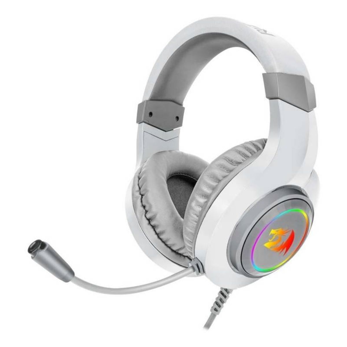 REDRAGON - Audífonos Gamer Redragon Hylas H260 RGB Over-Ear Jack 35mm White