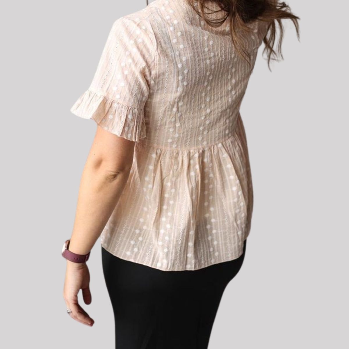 ARRAKASTA - Top de algodón bordado