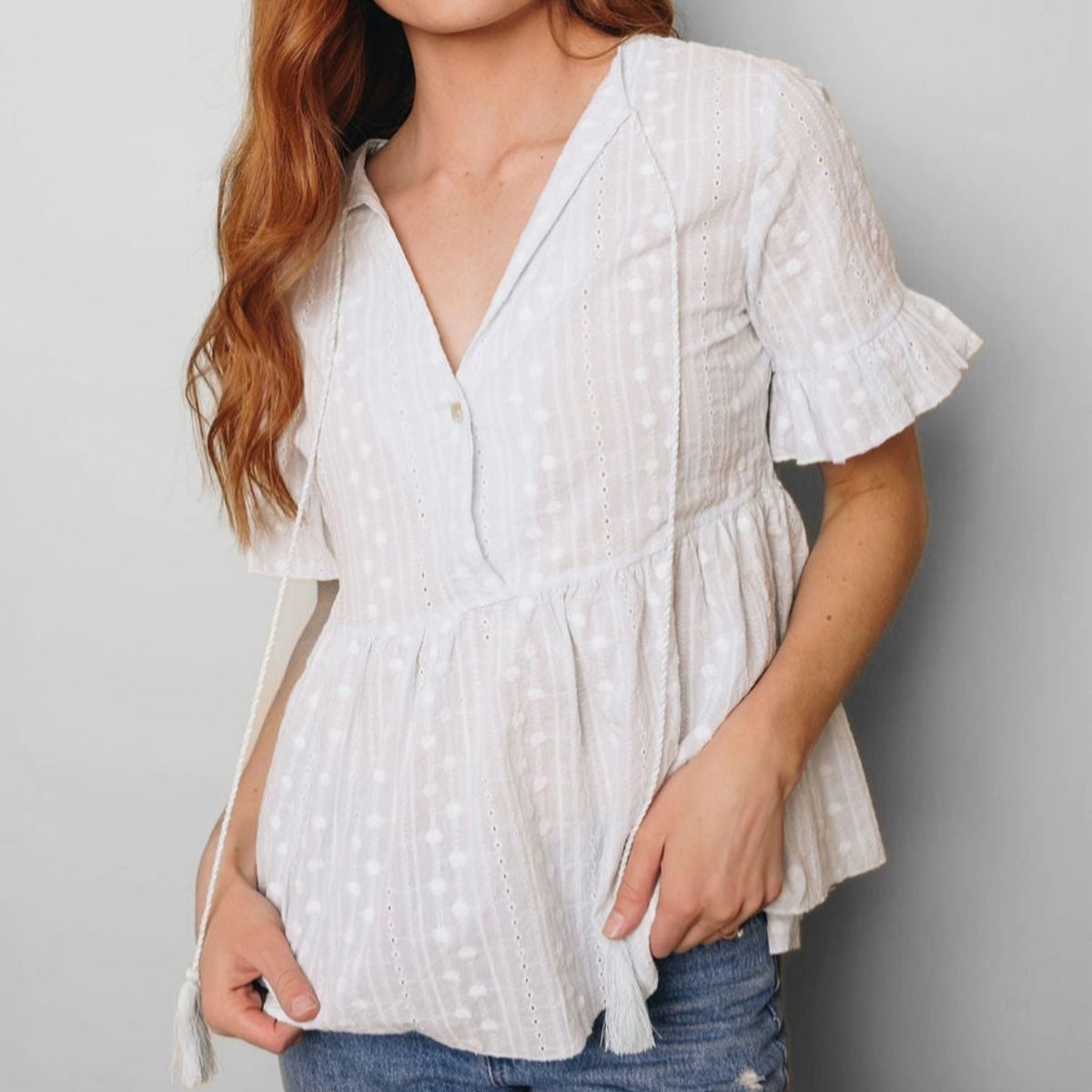 ARRAKASTA - Top de algodón bordado