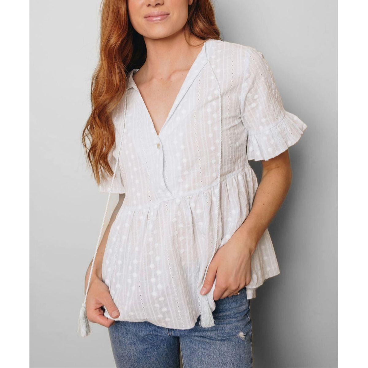 ARRAKASTA - Top de algodón bordado