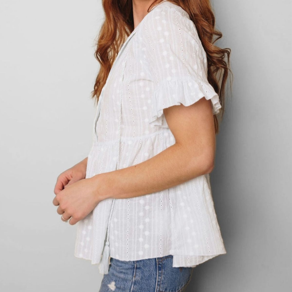 ARRAKASTA - Top de algodón bordado