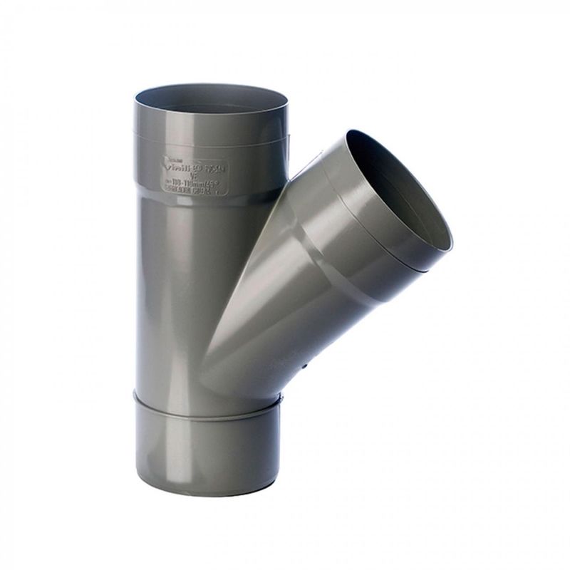 MOHICAN - Vee 75 Mm Pvc Sanitario Gris 2 Uni