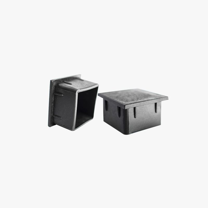 MOHICAN - REGATÓN 40 x 40 MM CUADRADO INTERIOR NEGRO PACK 4 UNI