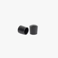 MOHICAN - REGATÓN 1/2'' REDONDO EXTERIOR NEGRO PACK 4 UNI