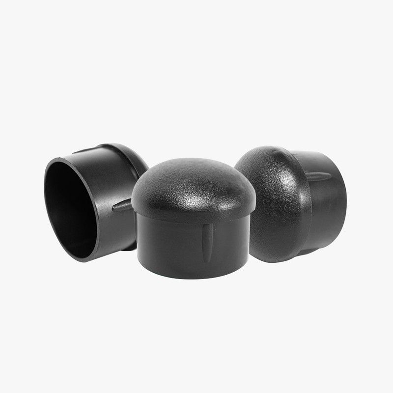MOHICAN - REGATÓN 2'' REDONDO INTERIOR  CABEZA BOLA NEGRO PACK 4 UNI