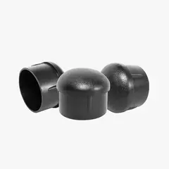 MOHICAN - REGATÓN 2'' REDONDO INTERIOR CABEZA BOLA NEGRO PACK 4 UNI