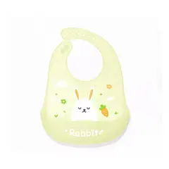GENERICO - Babero de Silicona para bebé diseño Conejo