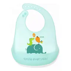 GENERICO - Babero de Silicona para bebé diseño Elefante