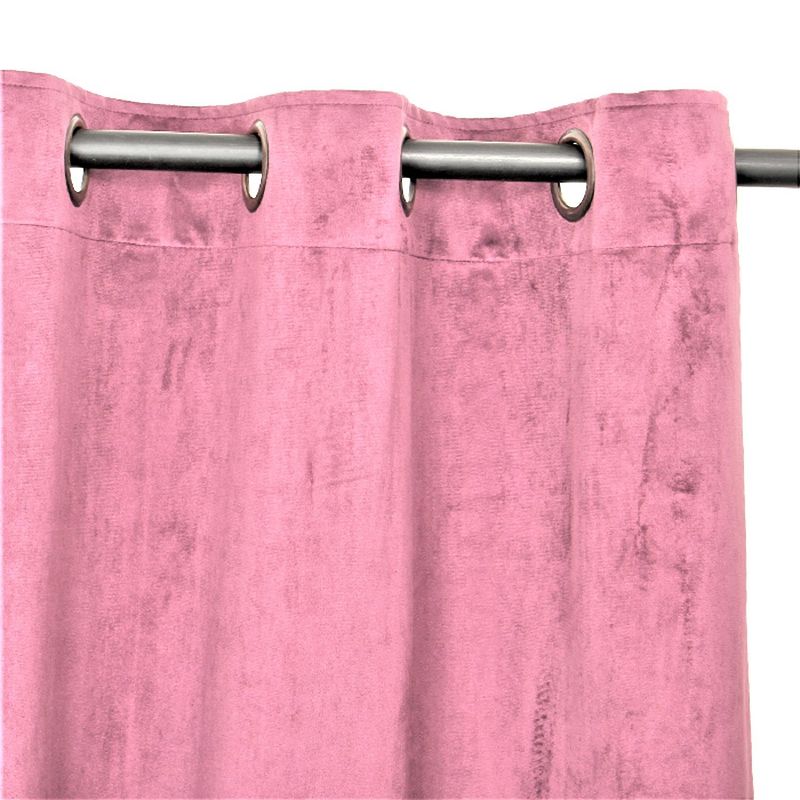 MASEL - Cortina Felpa New Velvet  Palo Rosa 140 X 220 cm