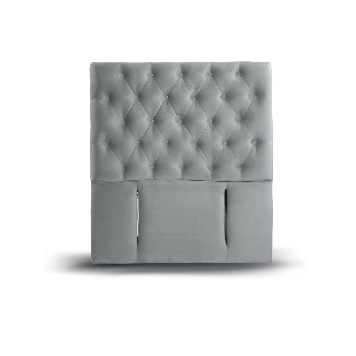 LATAM HOME - RESPALDO FLORENCIA TELA GRIS 1 1/2 PZA