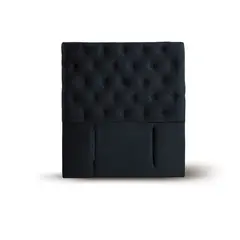 LATAM HOME - RESPALDO FLORENCIA TELA NEGRO 1 1/2 PZA
