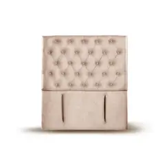 LATAM HOME - Respaldo Florencia Beige Capitoné 1 1/2 Plazas