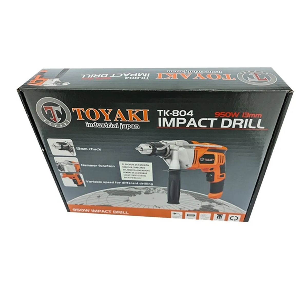 TOYAKI - Taladro Percutor 950w 13mm Toyaki Tk-804