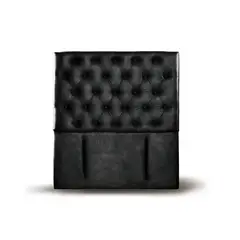 LATAM HOME - RESPALDO FLORENCIA CUERO NEGRO 1 1/2 PZA